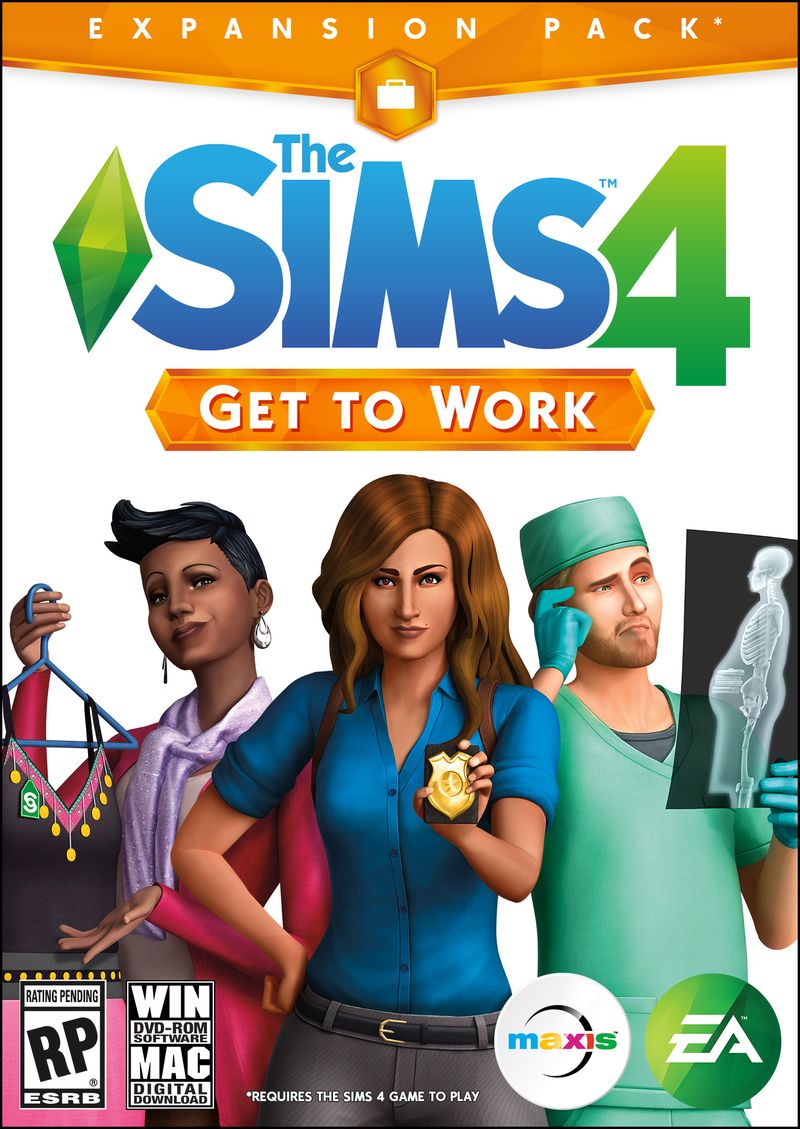 Играть бесплатно The Sims 4: Get to Work без регистрации